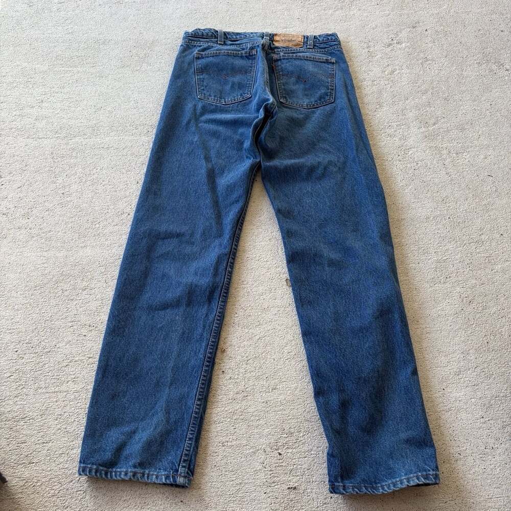 Levi's 505 Original Fit Jeans 36x34 Vintage Made in USA Orange Tab